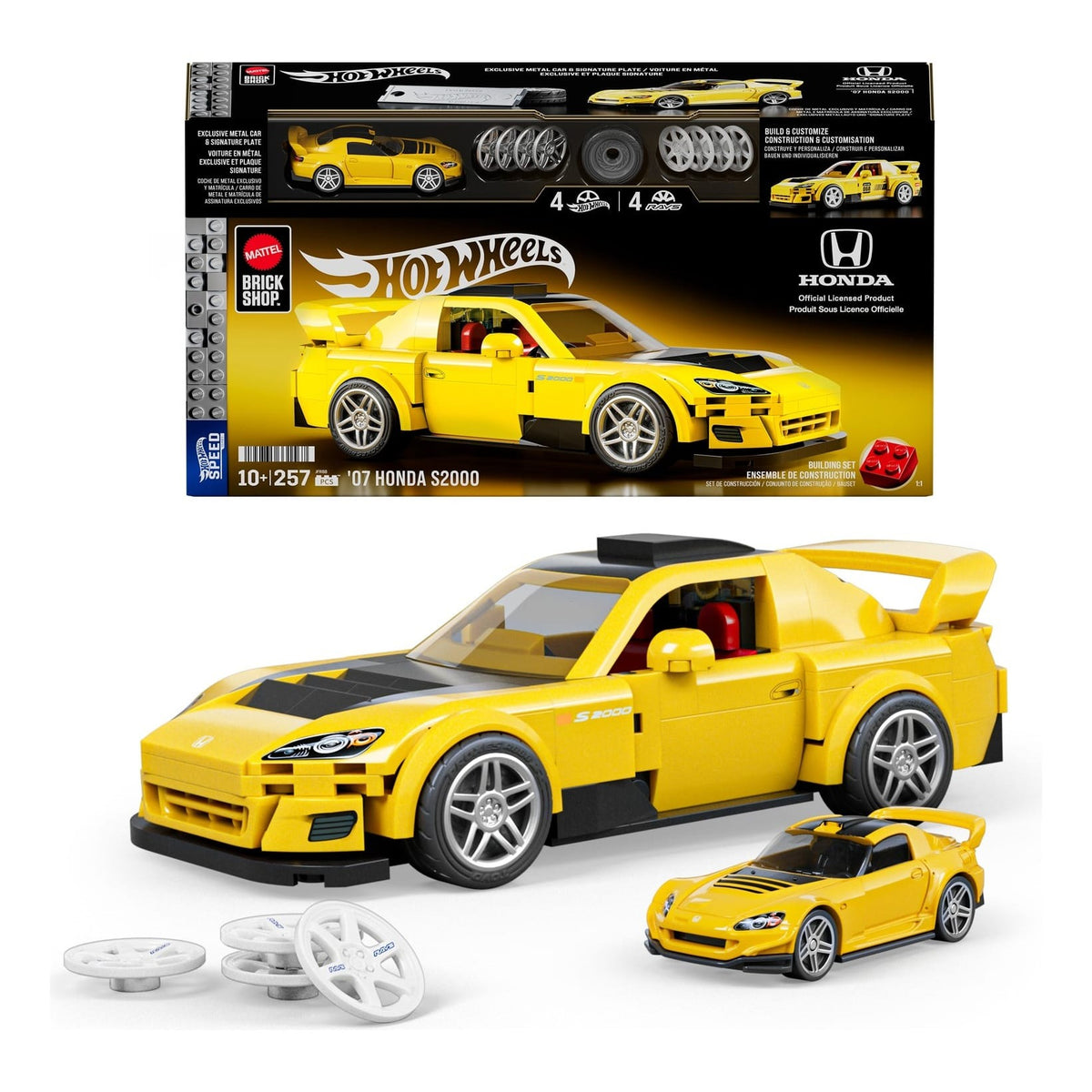 Mattel Brick Shop Hot Wheels Speed Series '07 Honda S2000 Building Set 194735331567