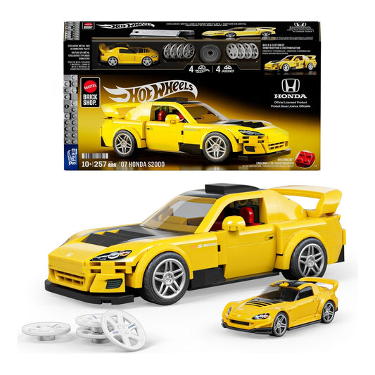 Mattel Brick Shop Hot Wheels Speed Series '07 Honda S2000 Building Set 194735331567