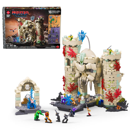 Mattel Brick Shop Masters of the Universe Battle of Castle Grayskull Building Set, 867 Pieces 194735372522