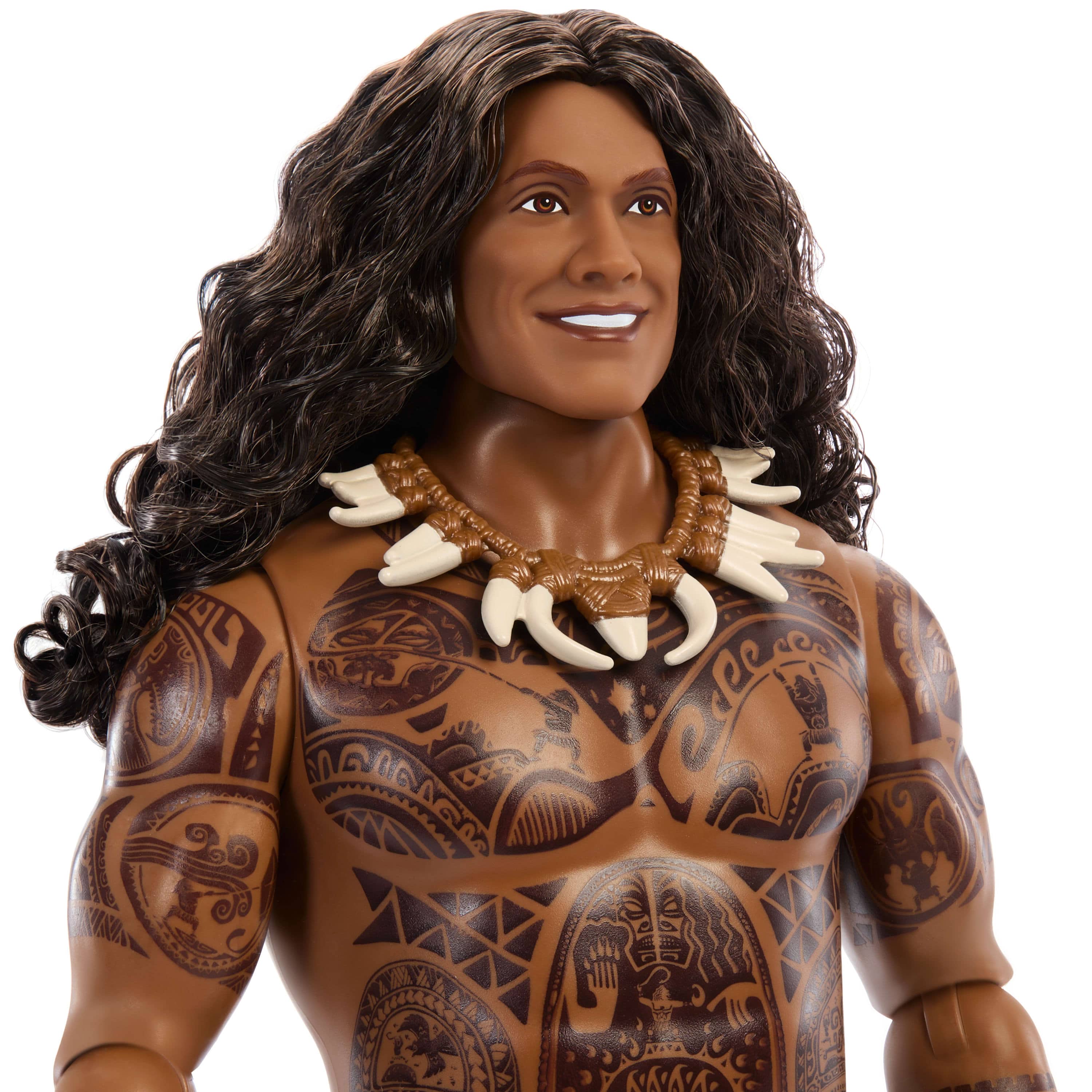 Mattel Disney Moana Live-Action Maui Fashion Doll with Accessories 194735368013