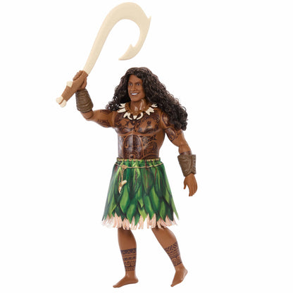 Mattel Disney Moana Live-Action Maui Fashion Doll with Accessories 194735368013