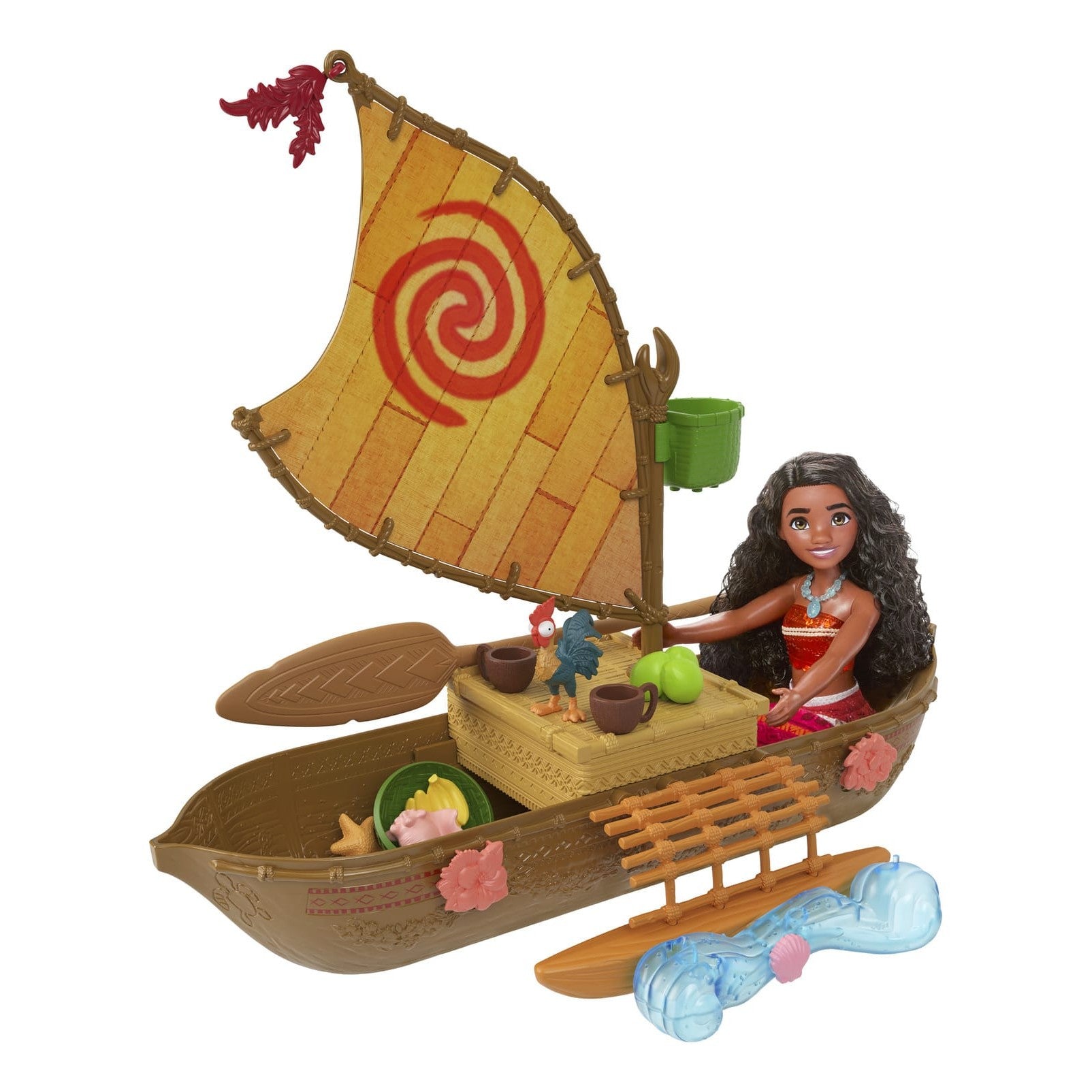 Mattel Disney Ocean Voyager Canoe Official Collectors Edition Deluxe Moana Playset