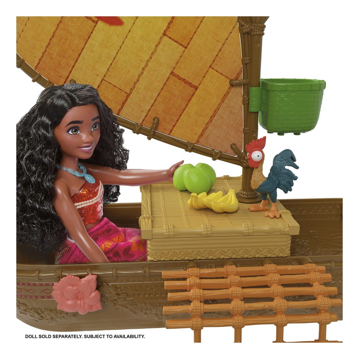 Mattel Disney Ocean Voyager Canoe Official Collectors Edition Deluxe Moana Playset