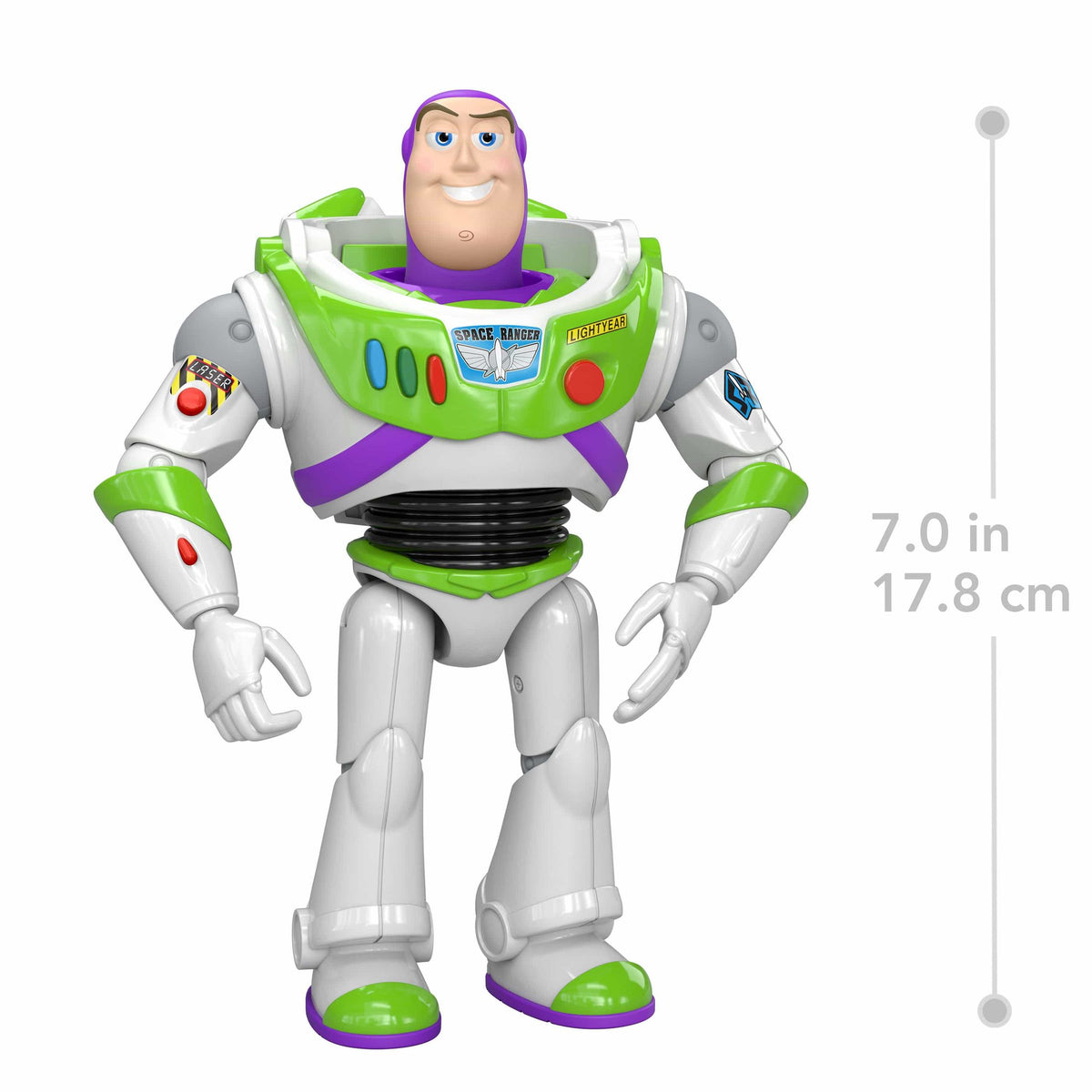 Mattel Disney Pixar Toy Story 5 Buzz Lightyear 7-Inch PlayScale Figure 194735356546
