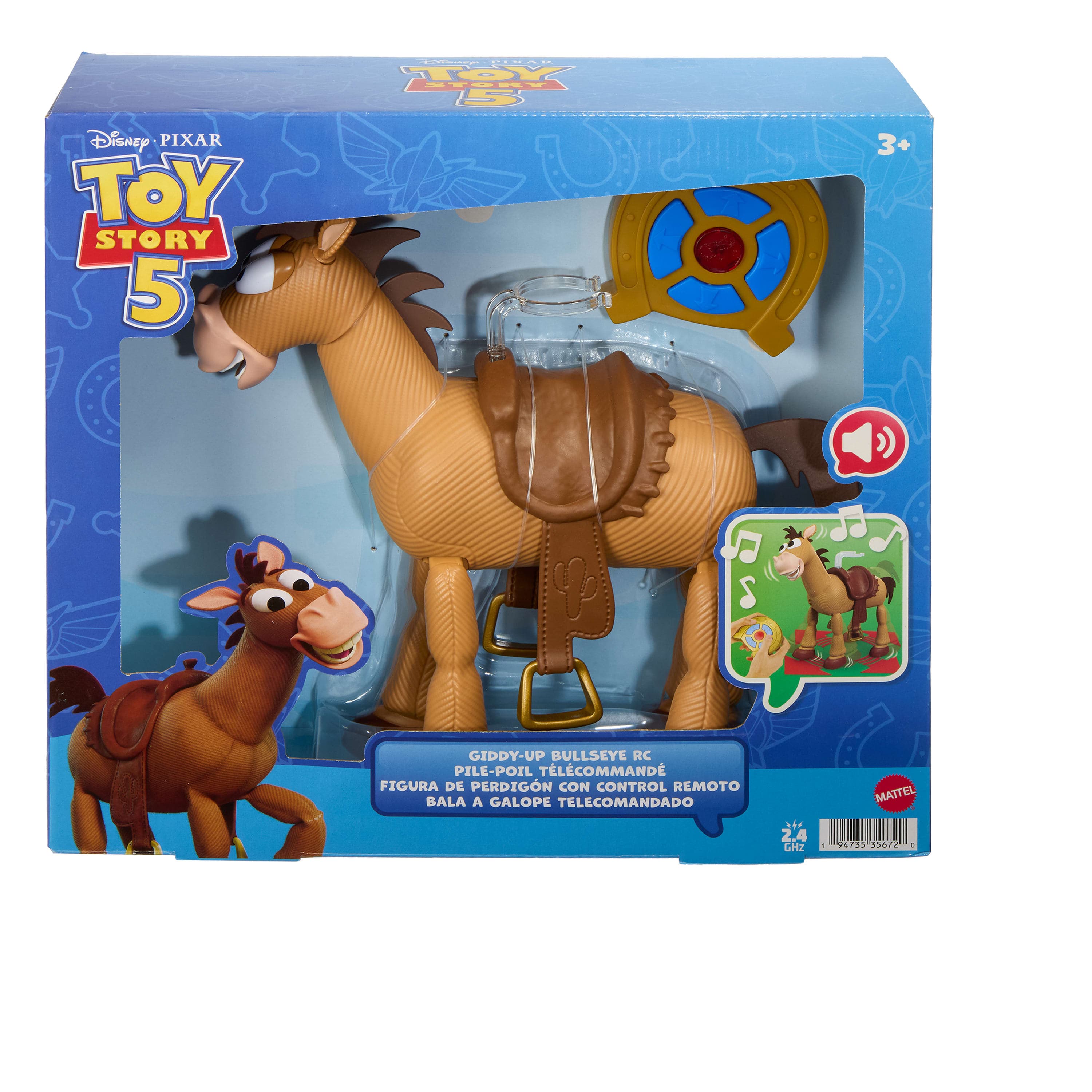 Mattel Disney Pixar Toy Story 5 Giddy-Up Bullseye RC 194735356720