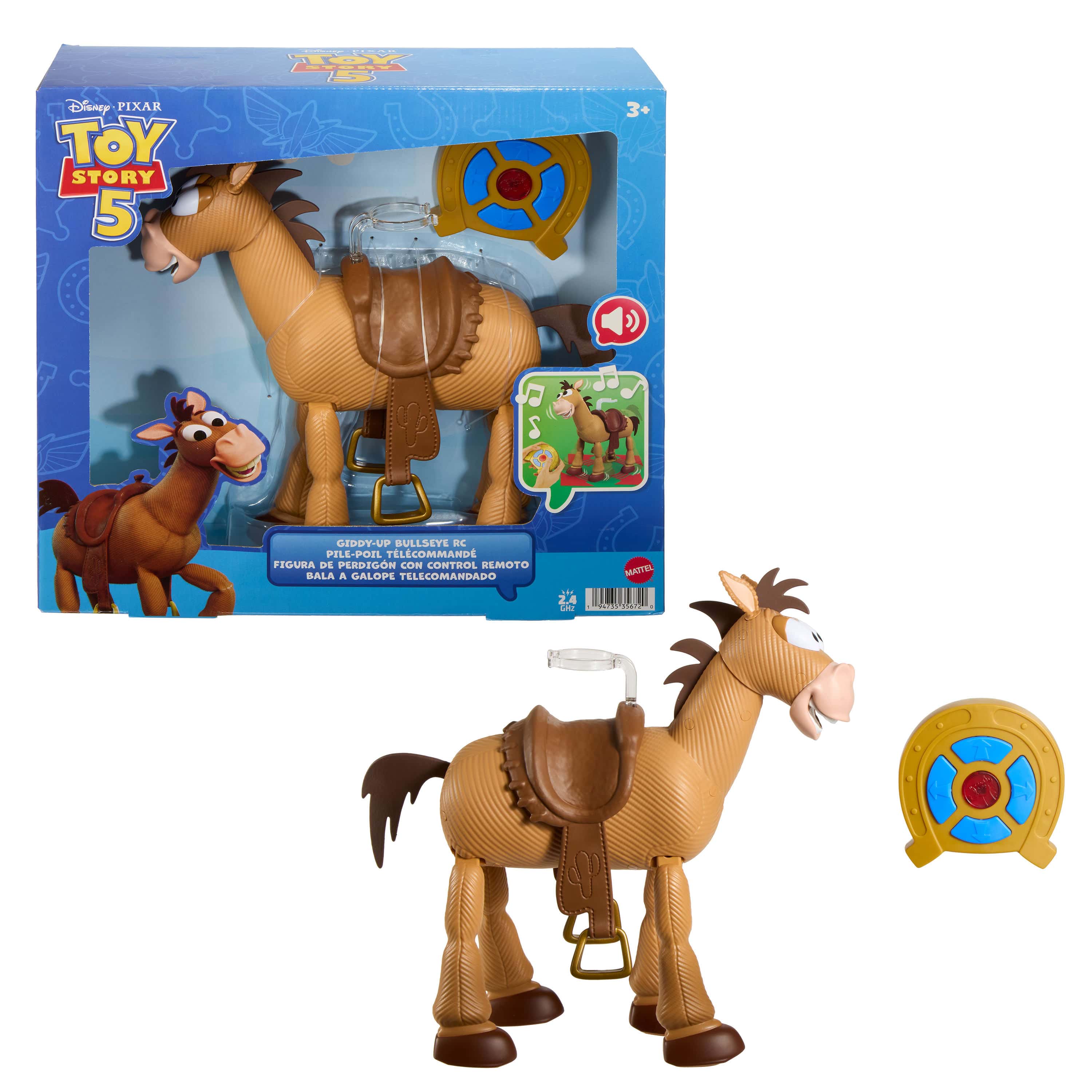 Mattel Disney Pixar Toy Story 5 Giddy-Up Bullseye RC 194735356720
