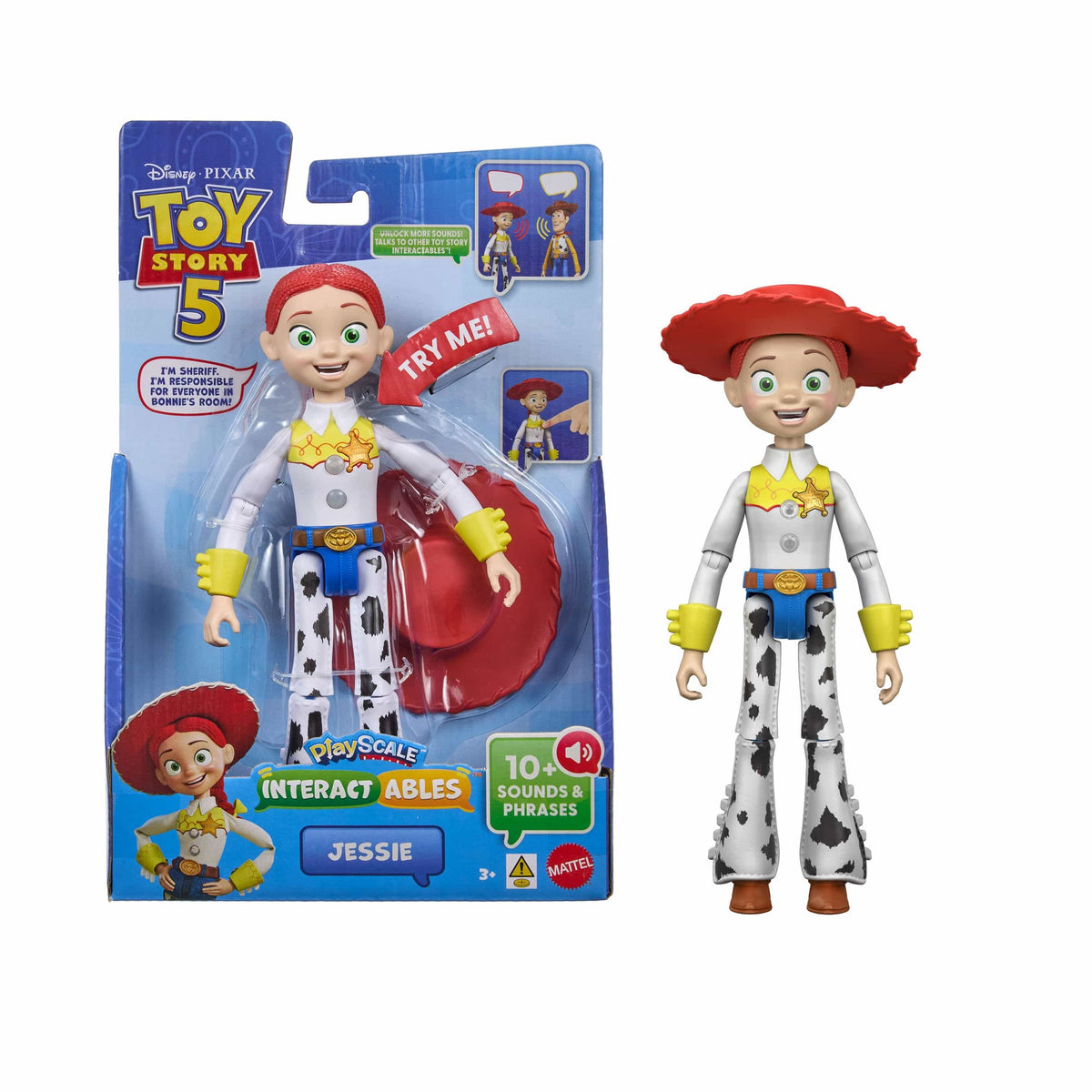 Mattel Disney Pixar Toy Story 5 Interactables Jessie Talking Figure 194735356560