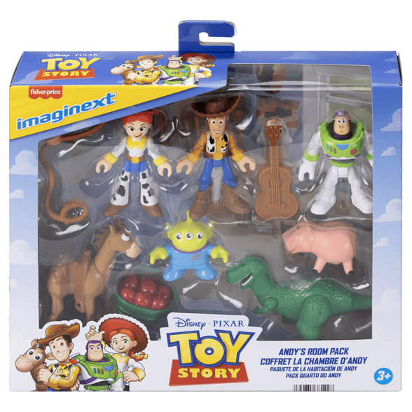 Mattel Imaginext Toy Story Andy's Room Deluxe Collectible Action Figure Pack Set