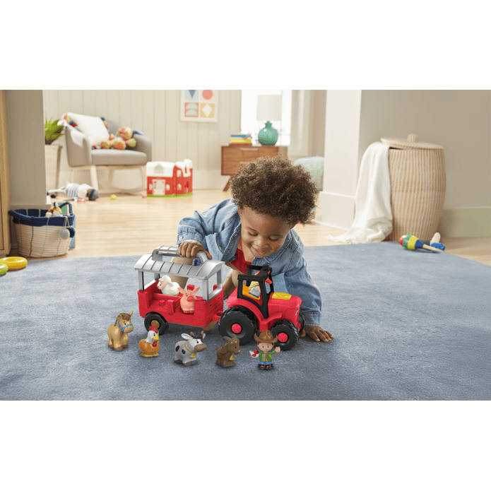 Mattel Little People Caring For Animals Tractor Gift Set