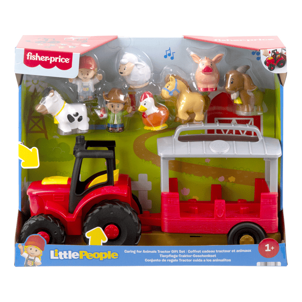 Mattel Little People Caring For Animals Tractor Gift Set