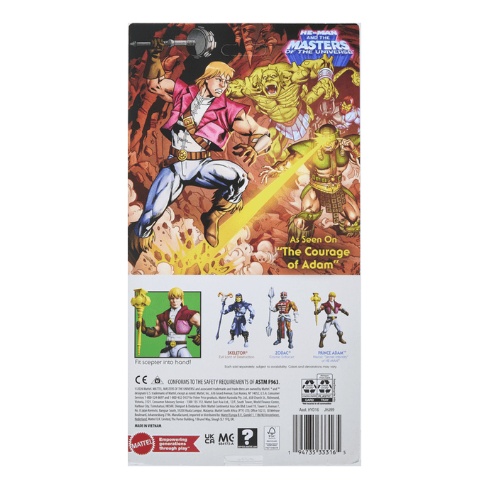 Mattel Masters Of The Universe Origins Prince Adam Action Figure Premium Collectible