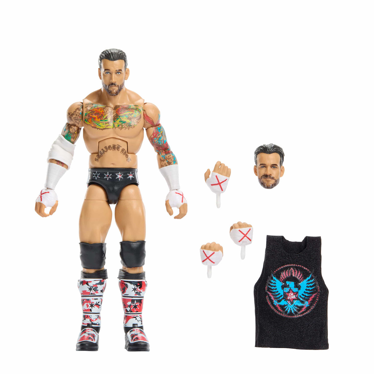 Mattel WWE Elite Collection CM Punk Action Figure 6-Inch Deluxe Detailing With Accessories