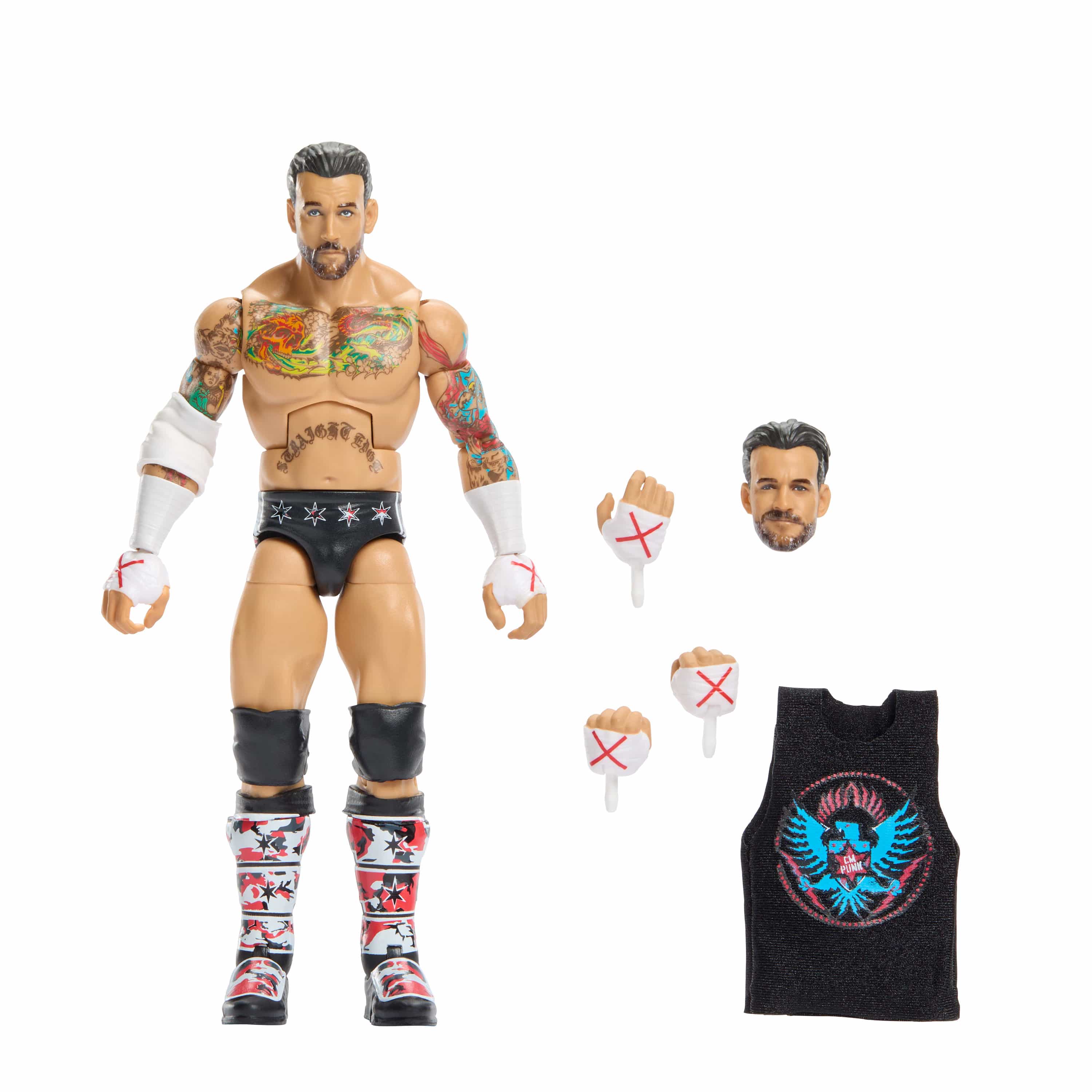 Mattel WWE Elite Collection CM Punk Action Figure 6-Inch Deluxe Detailing With Accessories