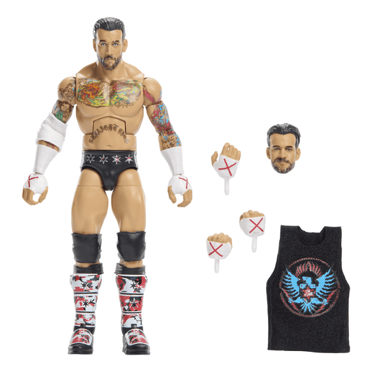 Mattel WWE Elite Collection CM Punk Action Figure 6-Inch Deluxe Detailing With Accessories