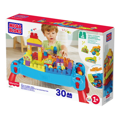 Mega Bloks Build N Learn Comprehensive Educational Activity Table For Early Learners 0065541383883