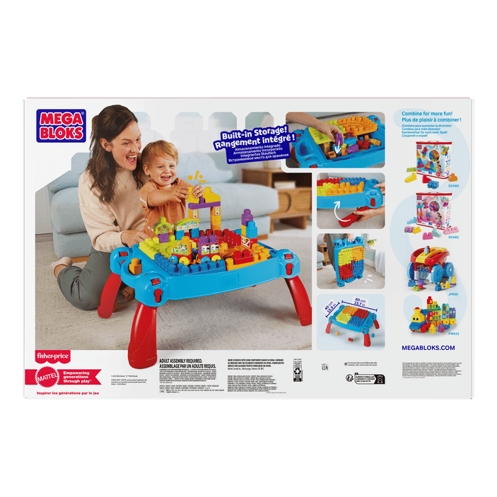 Mega Bloks Build N Learn Comprehensive Educational Activity Table For Early Learners 0065541383883