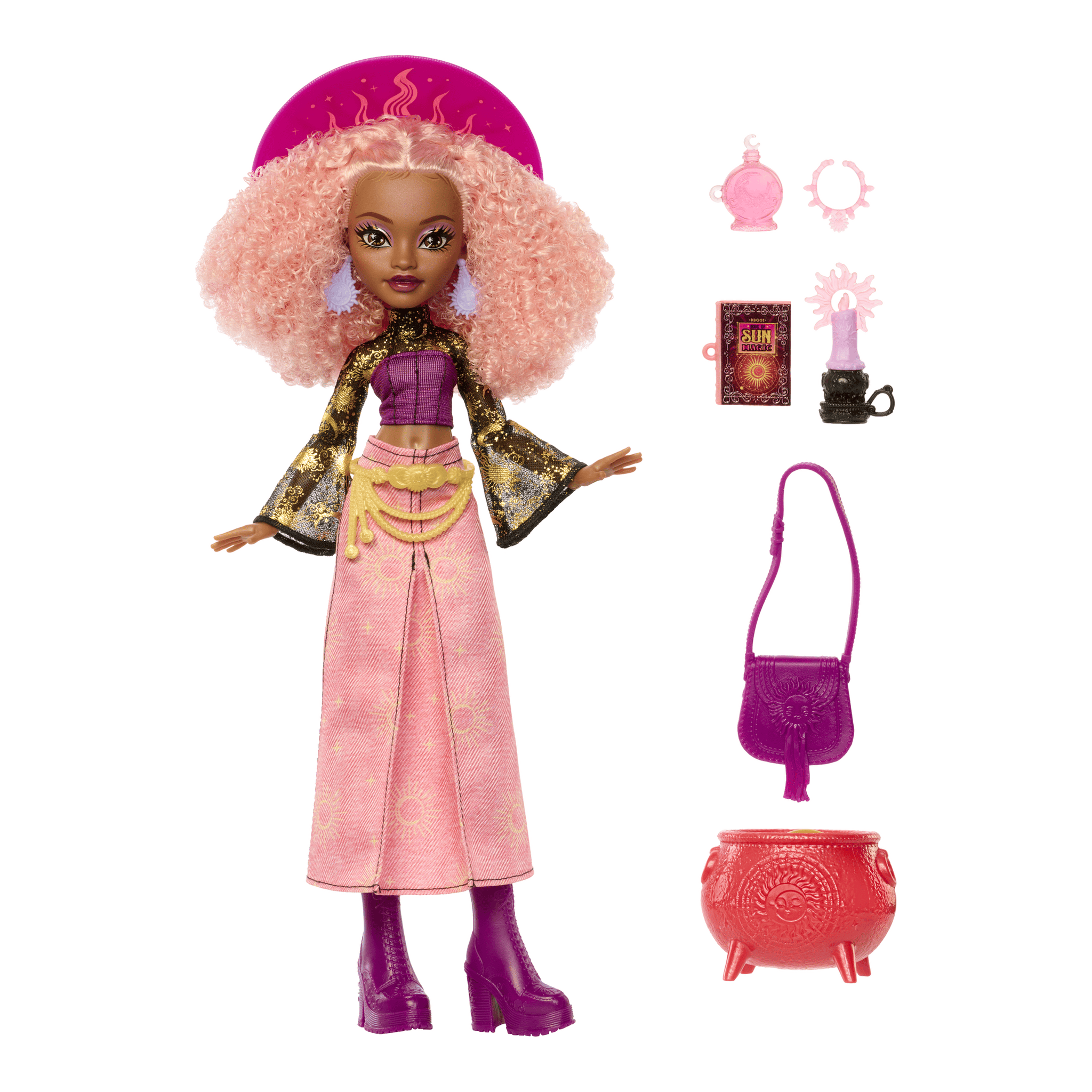 Monster High Moonspell Magic Rae Lumina Sun Witch Doll 194735373086