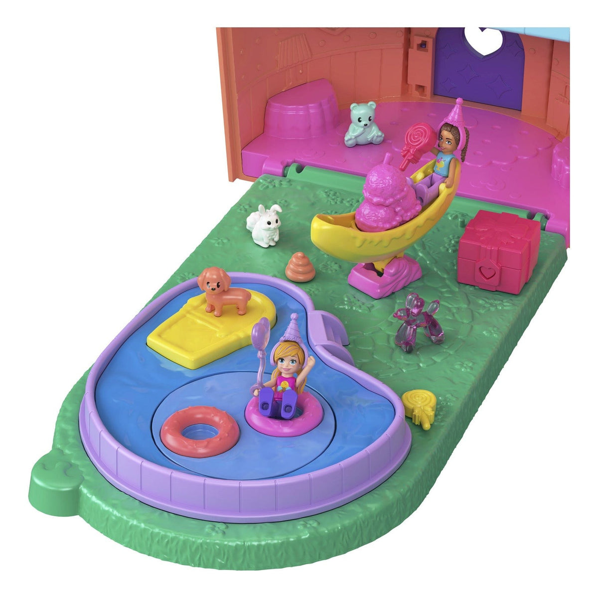 Polly Pocket Large Compact House Playset for Imaginative Adventures and Storytelling 194735305803