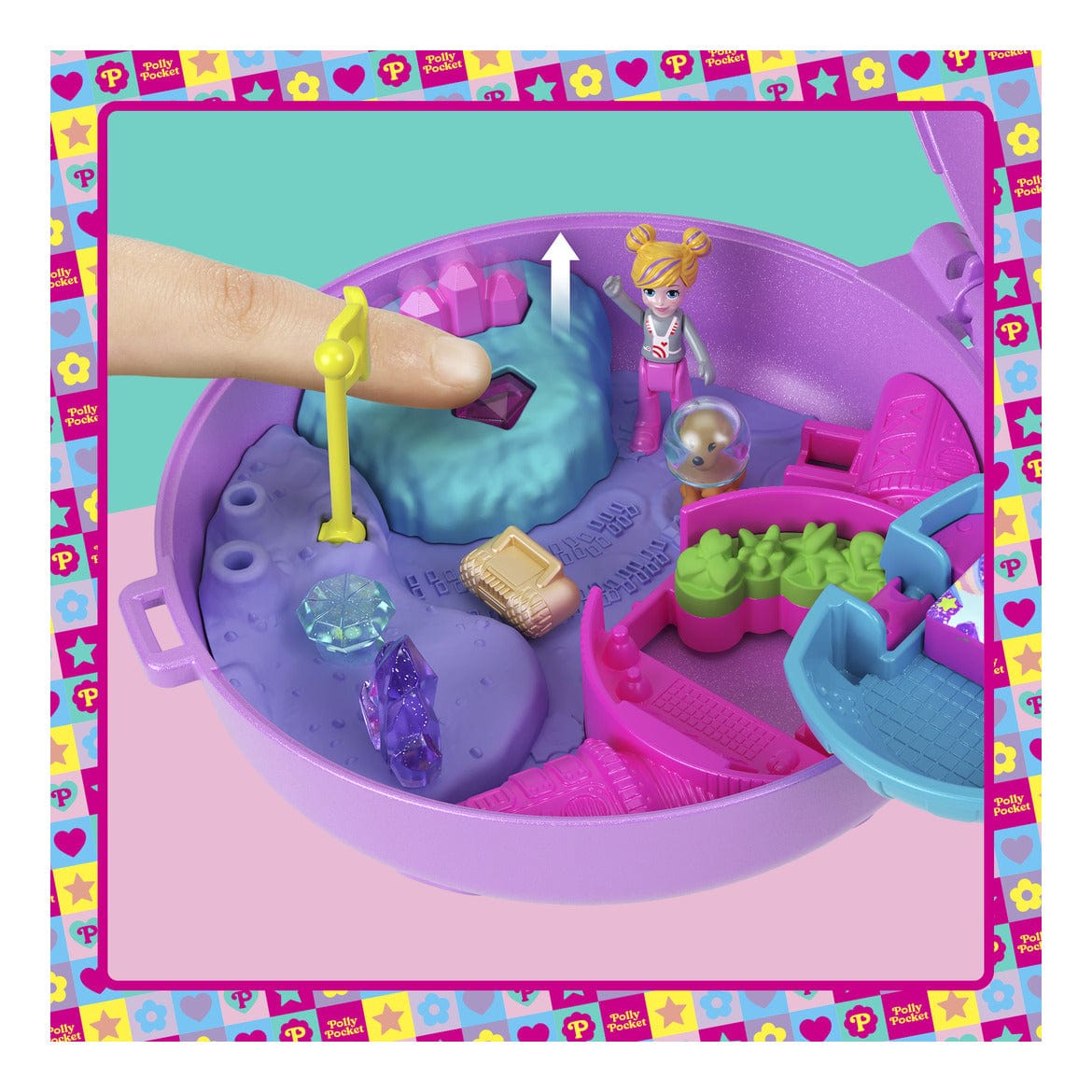 Polly Pocket Pocket World Outer Space Compact Toy from Mattel 194735267088
