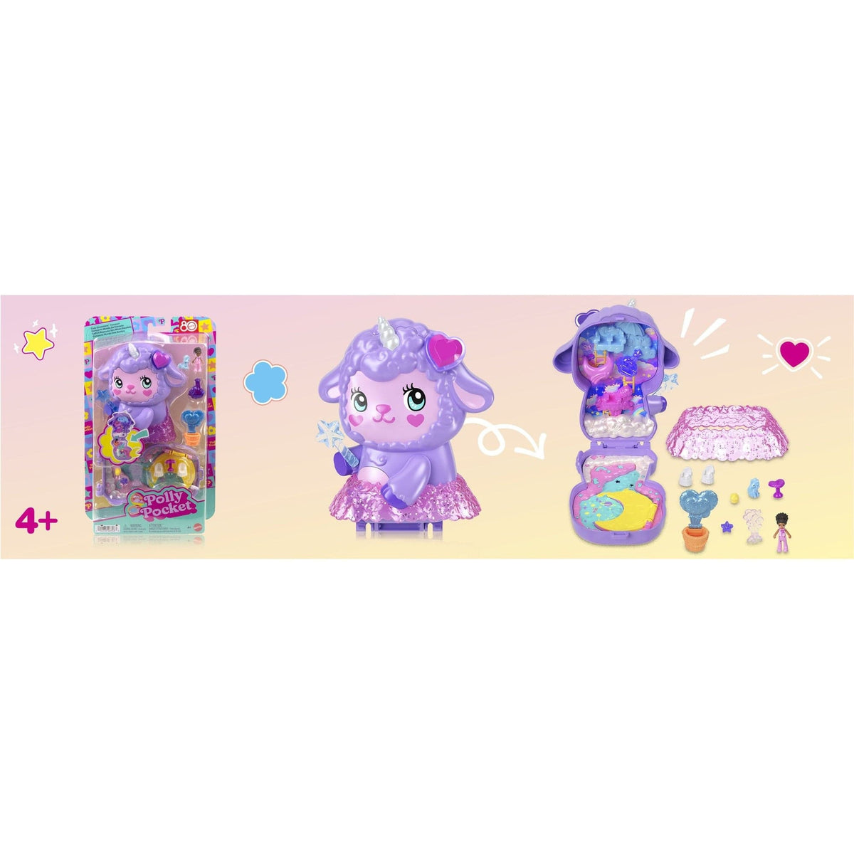 Polly Pocket Pocket World Uni Lamb Compact 194735267033
