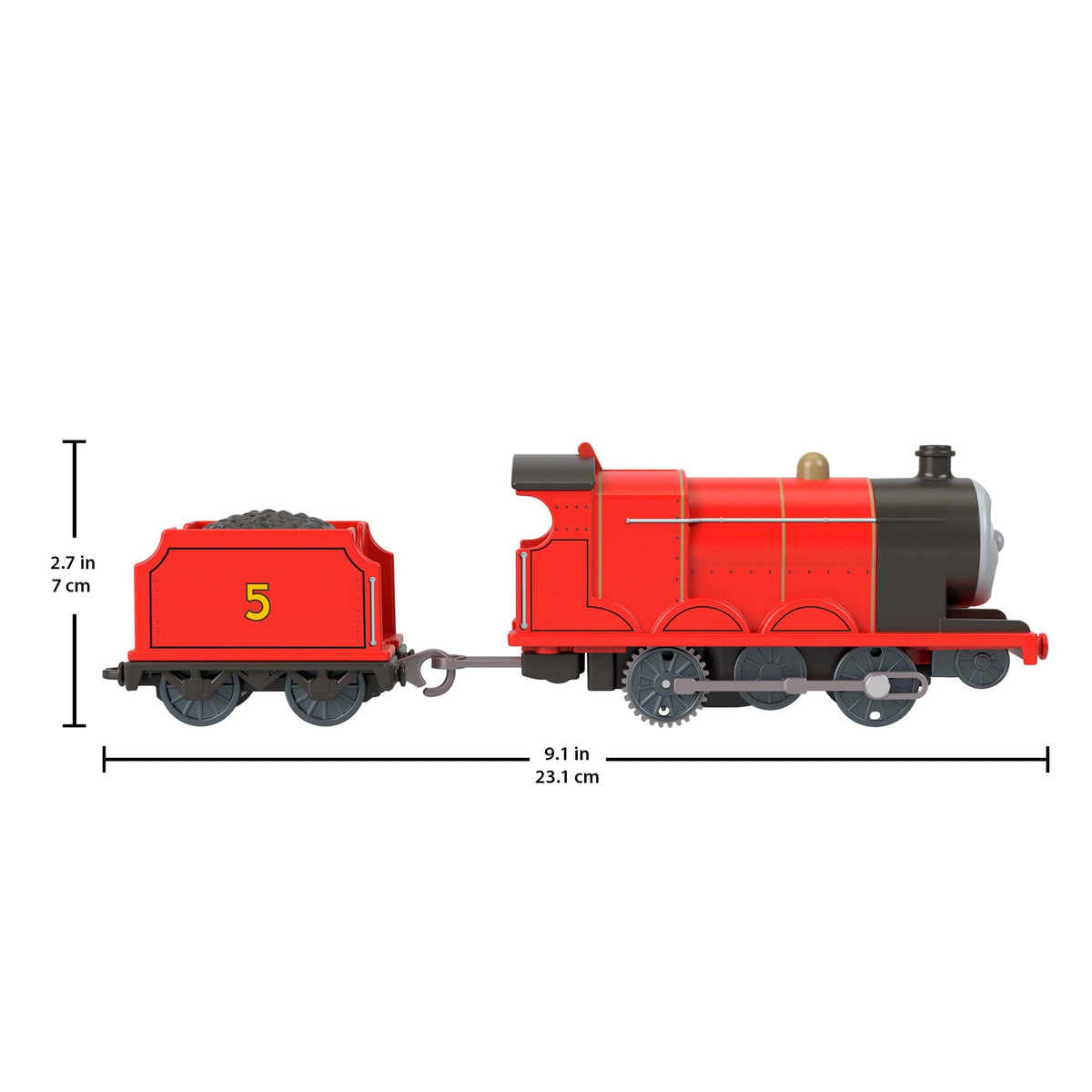 Thomas and Friends Motorized James Train Toy by Mattel