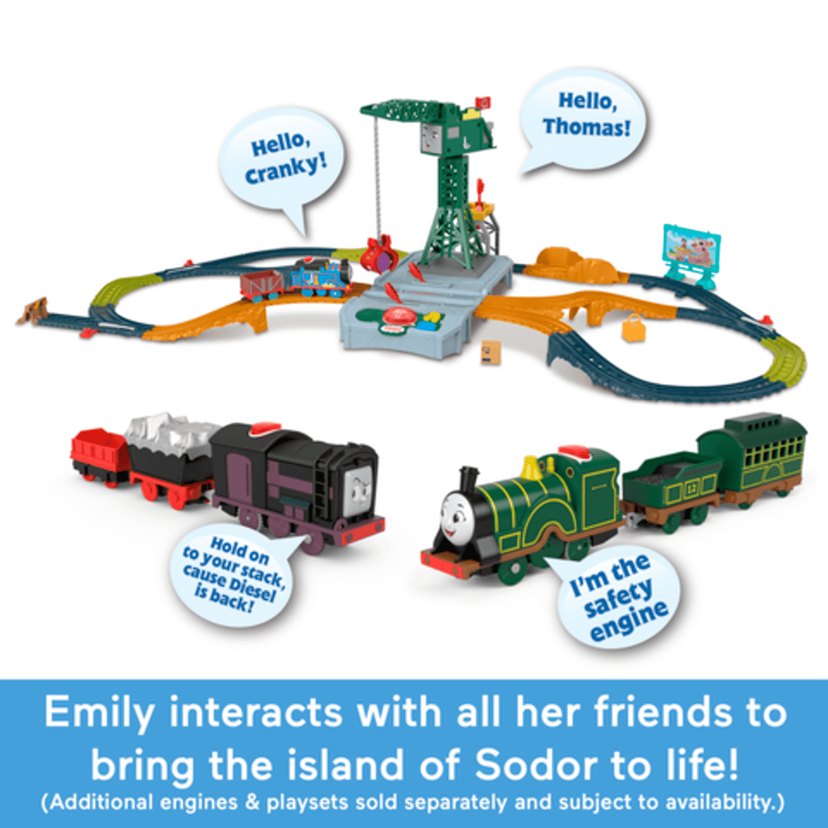 Thomas and Friends Talking Emily Motorised Train Engine 194735298662