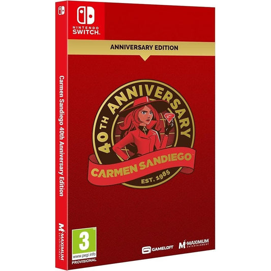Carmen Sandiego 40th Anniversary Edition Nintendo Switch (Game Cartridge) Action Game 5016488142526