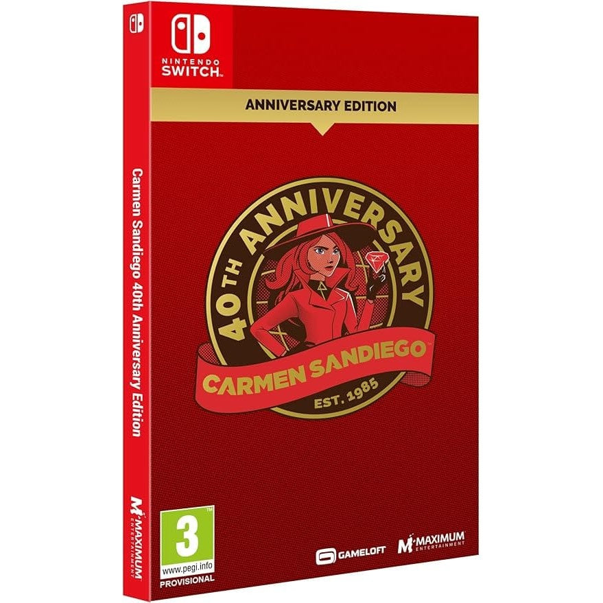Carmen Sandiego 40th Anniversary Edition Nintendo Switch (Game Cartridge) Action Game 5016488142526
