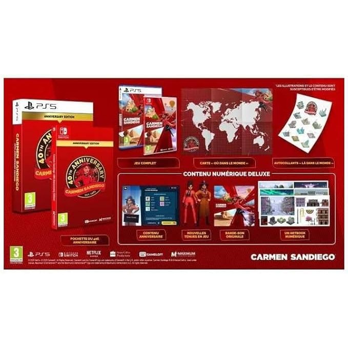 Carmen Sandiego 40th Anniversary Edition PlayStation 5 (Disc) Action Game 5016488142519