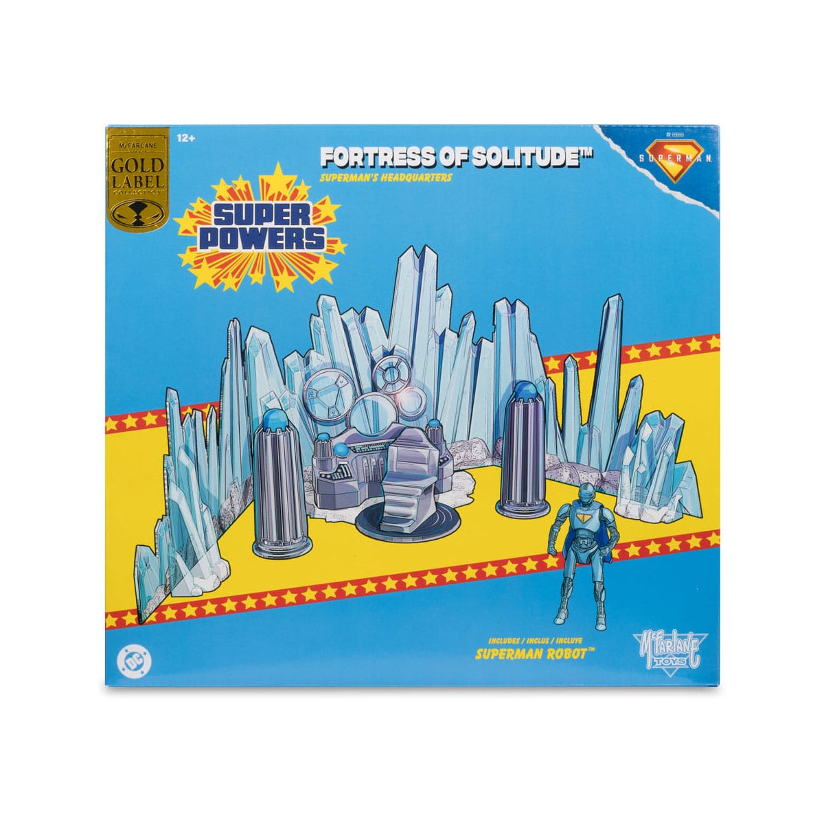 DC Super Powers Superman (2025) Fortress of Solitude with Superman Robot #4 Gold Label Playset