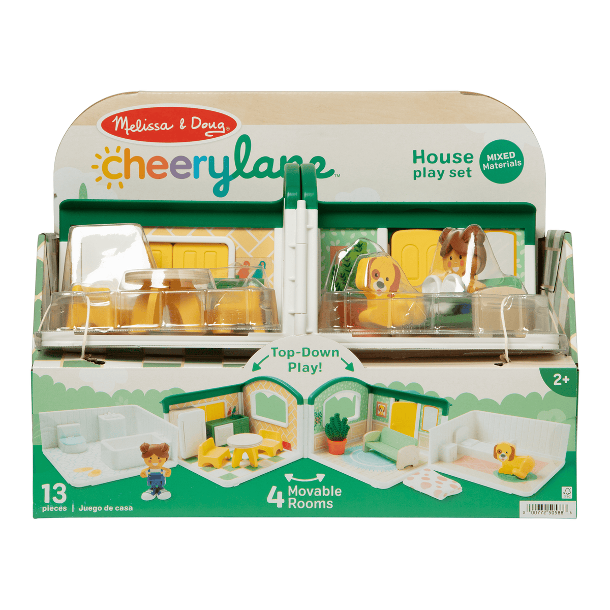 Melissa & Doug Cheery Lane House Wooden Play Set with Figures