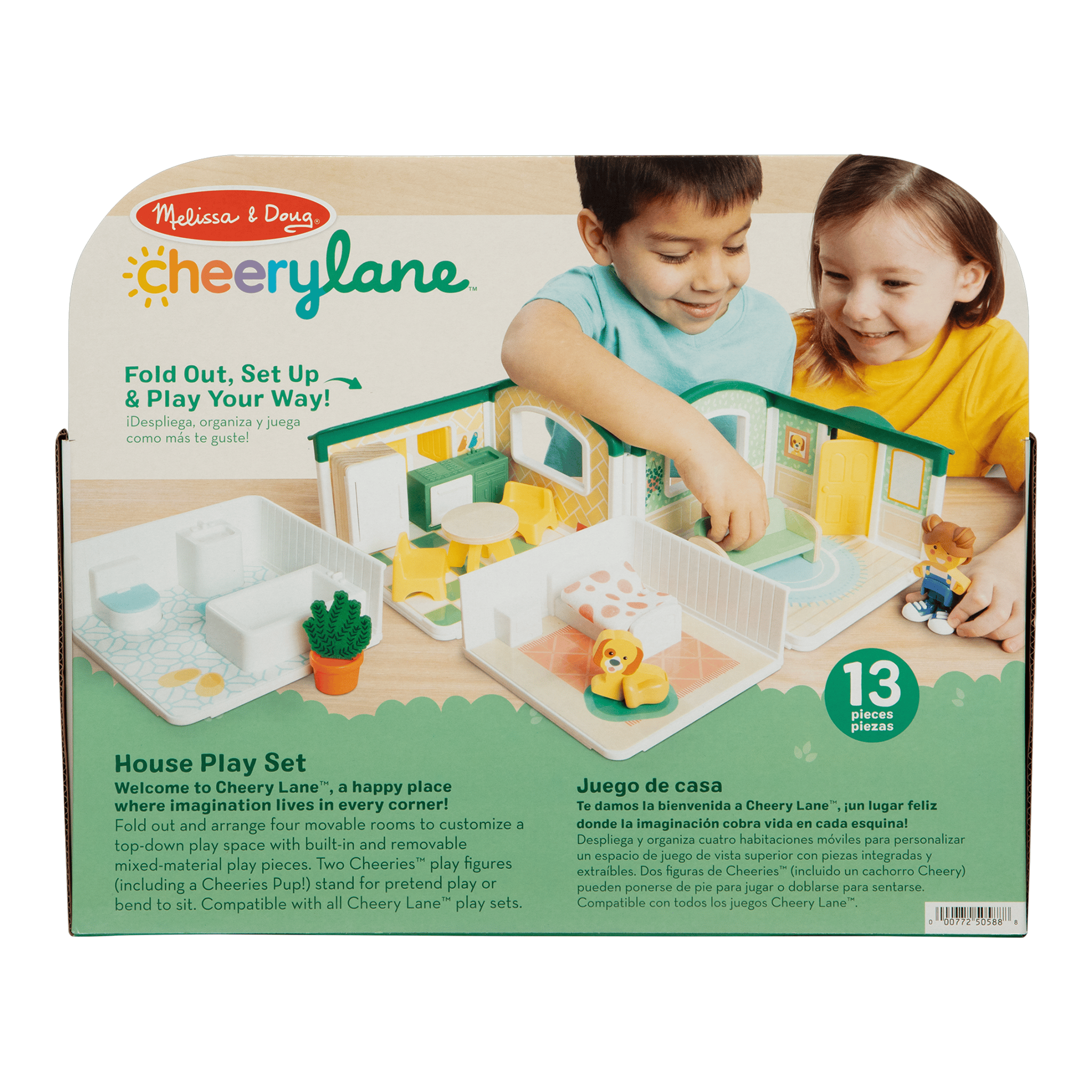 Melissa & Doug Cheery Lane House Wooden Play Set with Figures