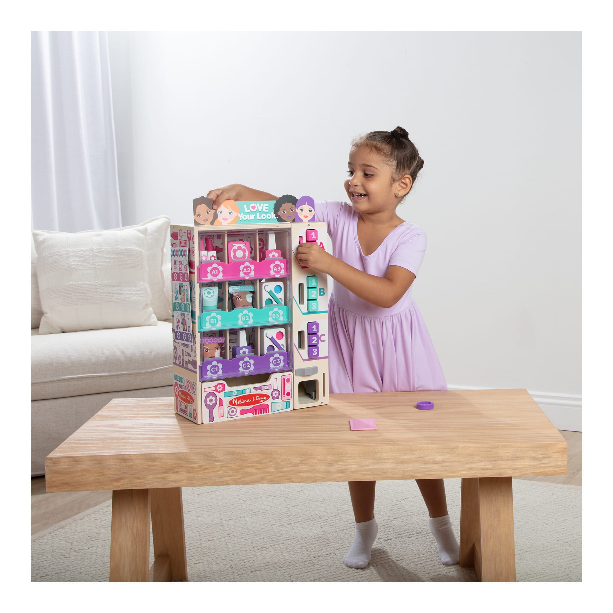 Melissa & Doug Sort, Stock & Select Beauty Kiosk Play Set 681147009493