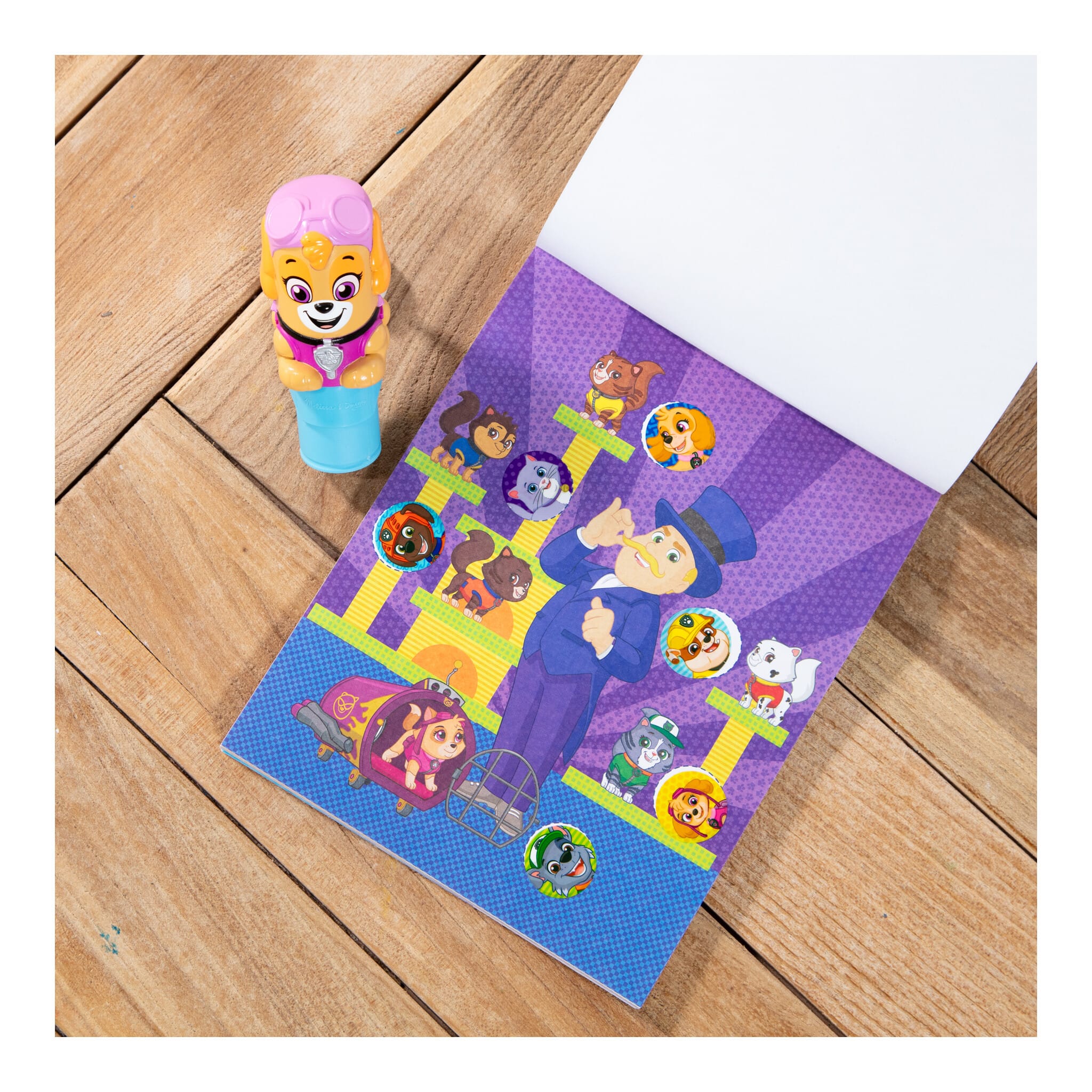 Melissa & Doug Sticker WOW! PAW Patrol Skye Sticker Stamper & Activity Pad 681147137615