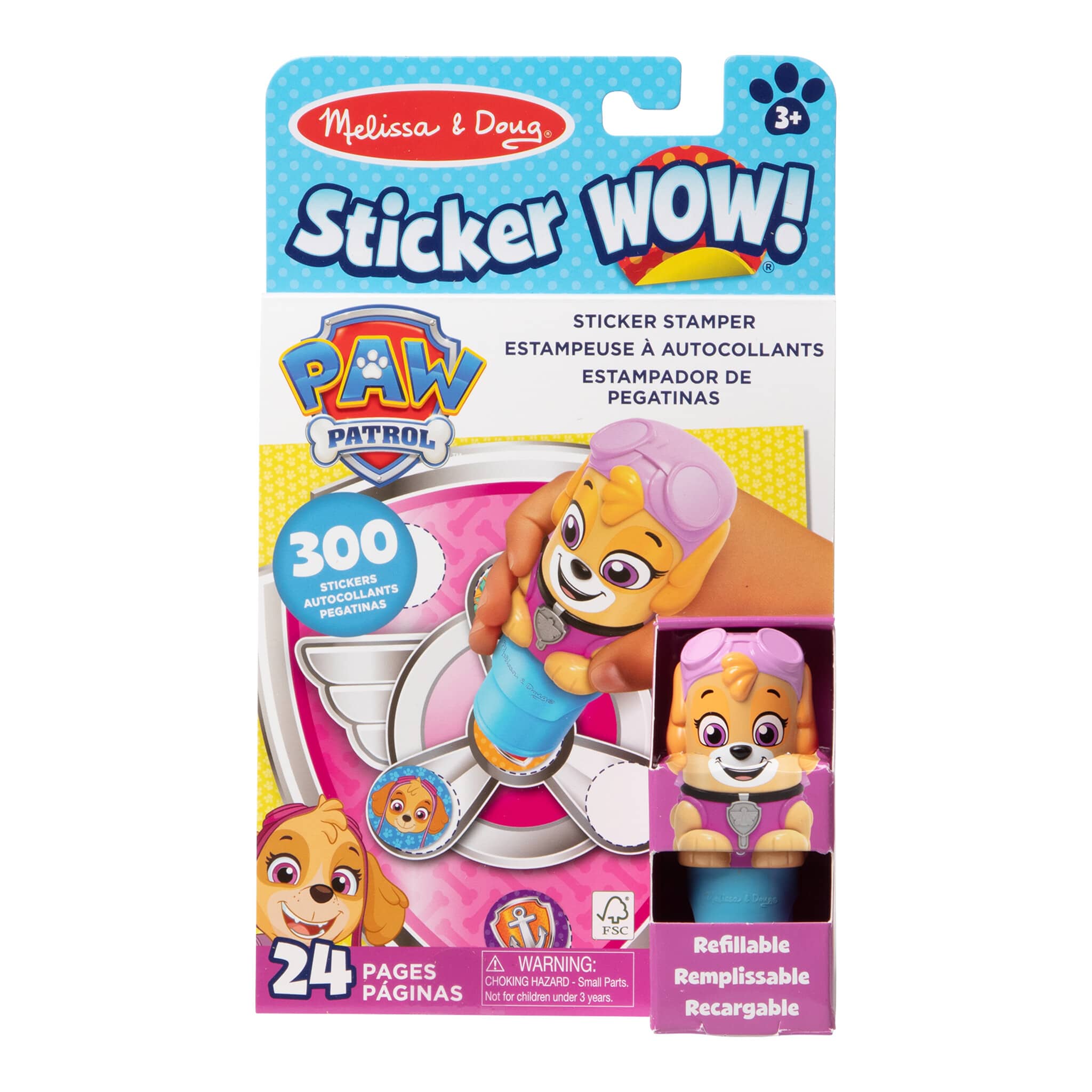 Melissa & Doug Sticker WOW! PAW Patrol Skye Sticker Stamper & Activity Pad 681147137615