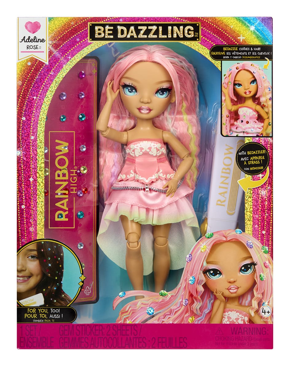 Rainbow High Be Dazzling Adeline Rose Fashion Doll with Bedazzler Tool and Gems 35051597797