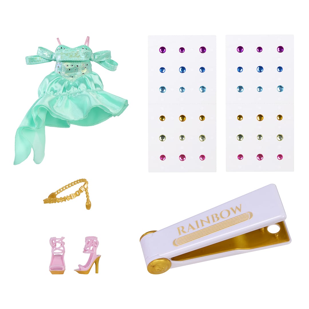 Rainbow High Be Dazzling Celine Turquoise Fashion Doll with Bedazzling Tool 35051597827