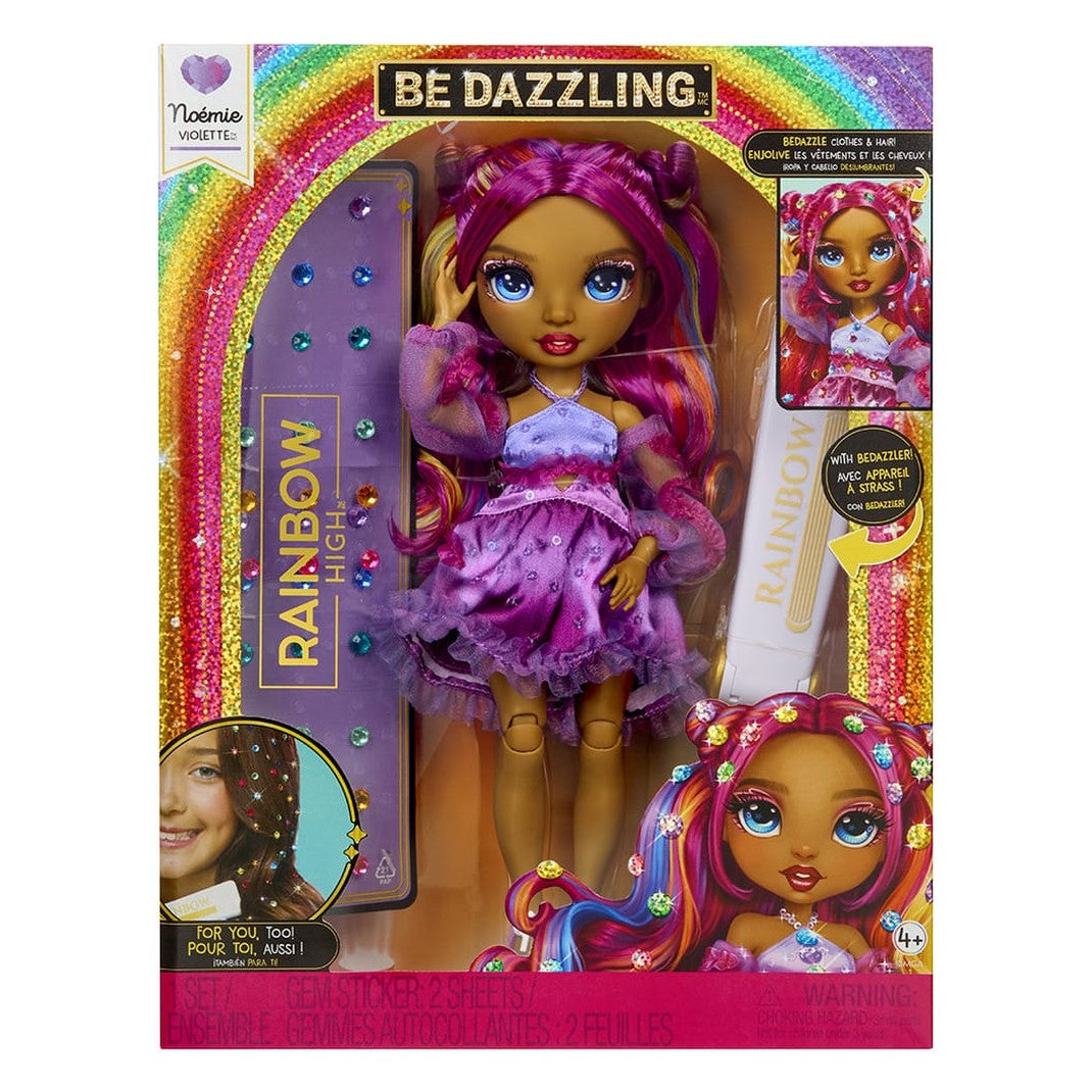 Rainbow High Be Dazzling Noémie Violette Purple Fashion Doll with Bedazzling Kit 35051597834