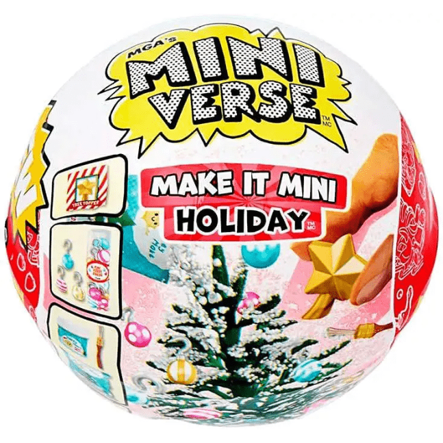 MGA's Miniverse – Make It Mini Christmas Holidays (1 Mystery Ball Chosen at Random) 0035051531135