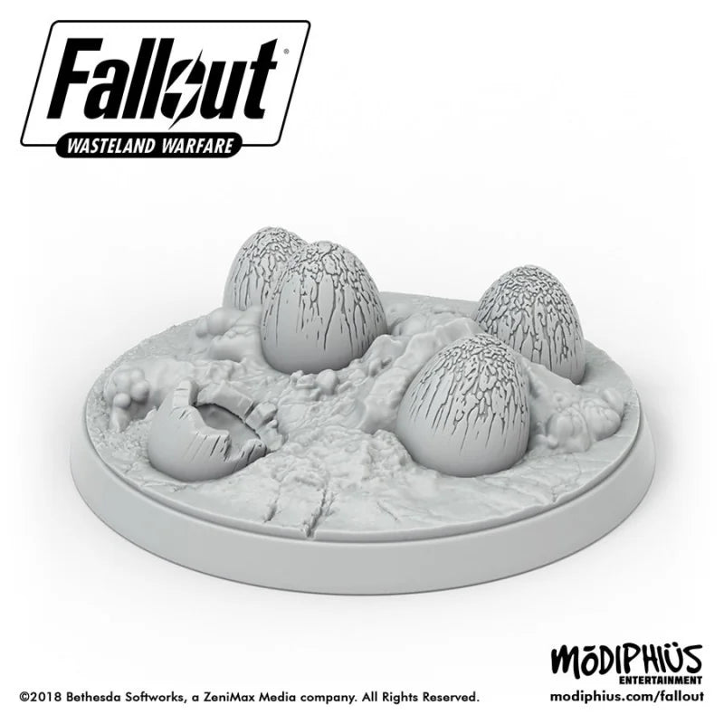 Fallout: Wasteland Warfare – Mirelurk Hatchlings + Eggs Miniatures Set