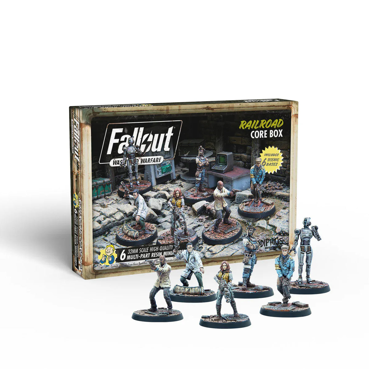 Fallout Wasteland Warfare Railroad Core Box Miniatures 5060523344369
