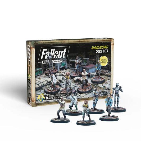 Fallout Wasteland Warfare Railroad Core Box Miniatures 5060523344369