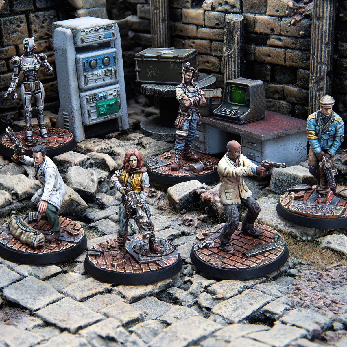Fallout Wasteland Warfare Railroad Core Box Miniatures 5060523344369