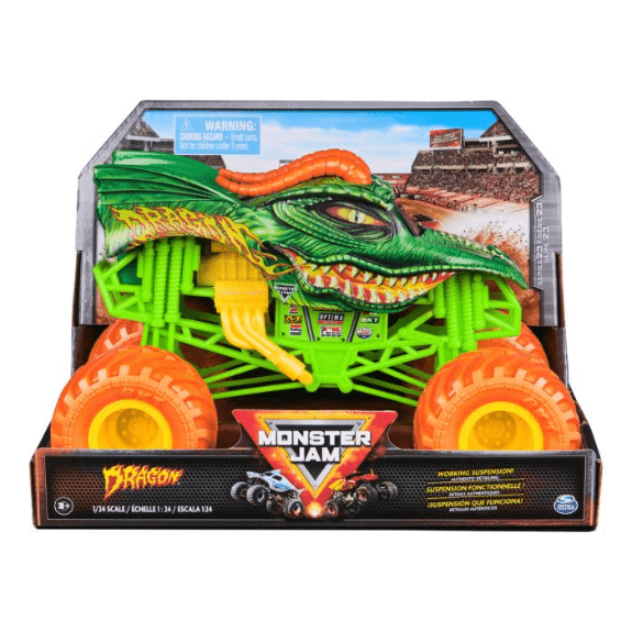 Monster Jam: 1:24 Die Cast Dragon Monster Truck 681147039025