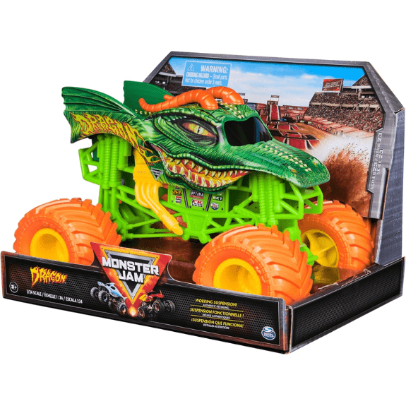 Monster Jam: 1:24 Die Cast Dragon Monster Truck 681147039025