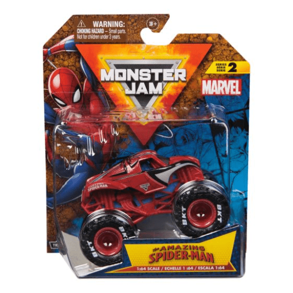 Monster Jam: 1:64 Die-Cast Marvel - Spider-man 681147014763