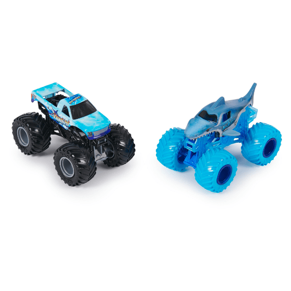 Monster Jam: 1:64 Die-Cast Trucks 2 Pack - Megalodon vs Hooked 778988380574