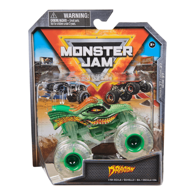 Monster Jam: 1:64 Series 37 Die-Cast - Ghost Crew Dragon (Translucent) 778988553480