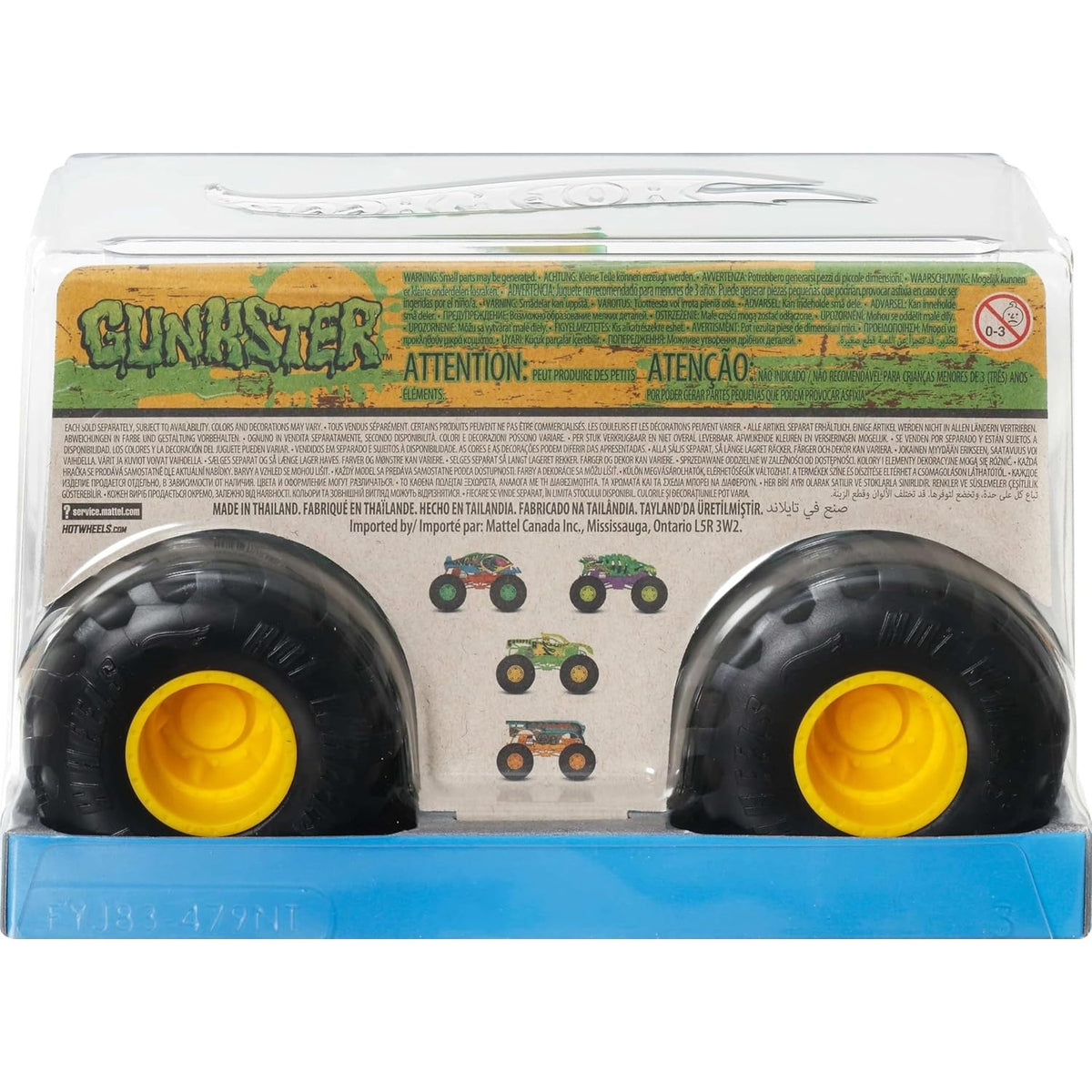 Hot Wheels Monster Trucks 1:24 - Gunkster 194735384709