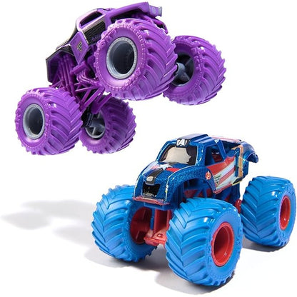 Monster Jam 1:64 Marvel Die Cast 2 Pack - Captain America vs Black Panther 681147026445